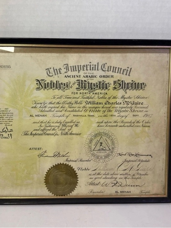 Other - Vintage 1919 The Imperial Council Of Ancient Arabic Order Nobles Mystic Shrine
